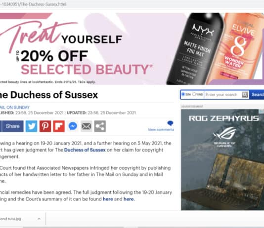 The Daily Mail apology that would be a shame for the population not to see