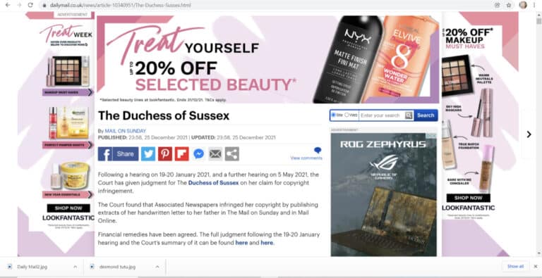 The Daily Mail apology that would be a shame for the population not to see