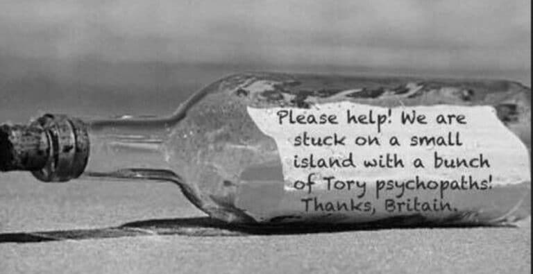 The public are turning against sociopathic/psychopathic Tories and Prime Minister