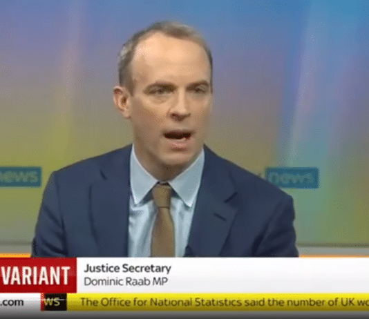 OMICRON: Imagine if this had been Diane Abbott. But no it was the lying sociopath Dominic Raab