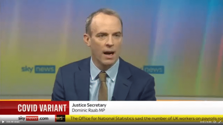 OMICRON: Imagine if this had been Diane Abbott. But no it was the lying sociopath Dominic Raab