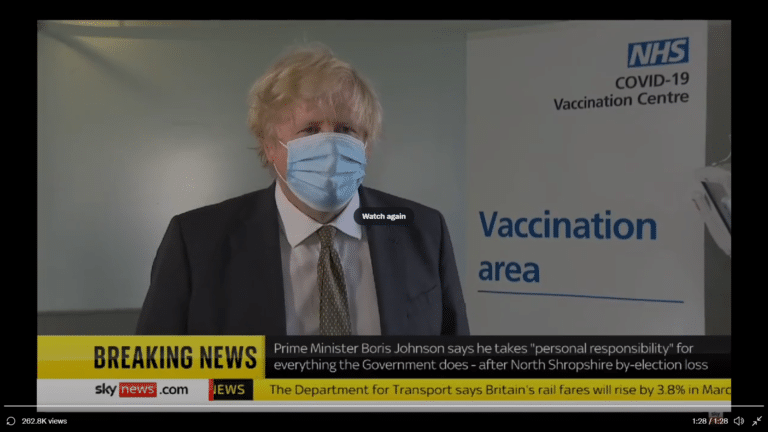 Boris Johnson tries to blame the public and the media. For once the corporate media have had enough