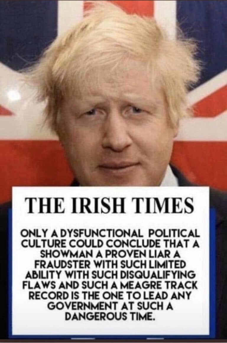 Will a ‘war’ with Russia be enough of a distraction from the serial liar Johnson?