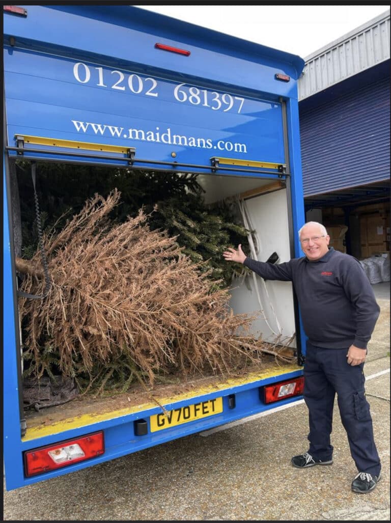 First campaign to recycle Christmas Trees hailed a resounding success by Dorset mental health charity!