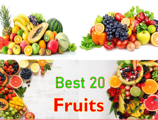 The 20 most healthy fruits