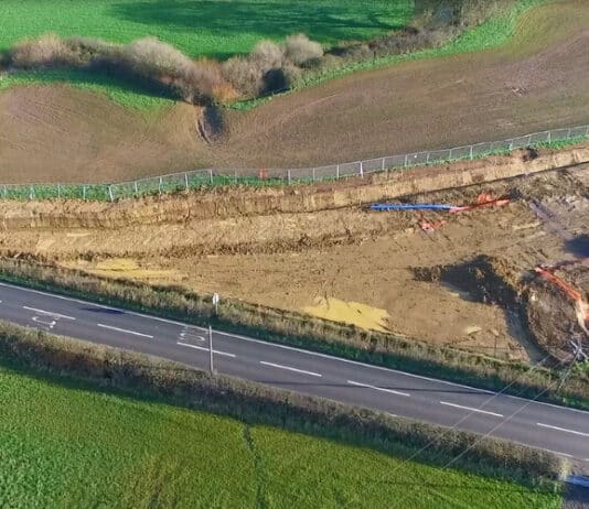 Junction work for new road in Gillingham