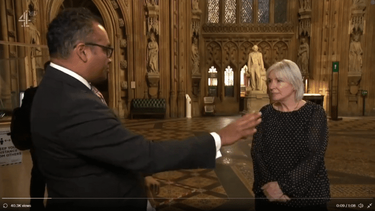 P***ed or Senile Nadine Dorries should have turned down this interview