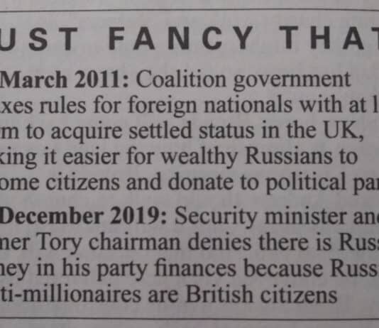 The Russians are coming dressed and behaving as Tories