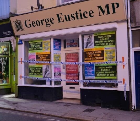 Environment minister George Eustice is helping to fund Insulate Britain