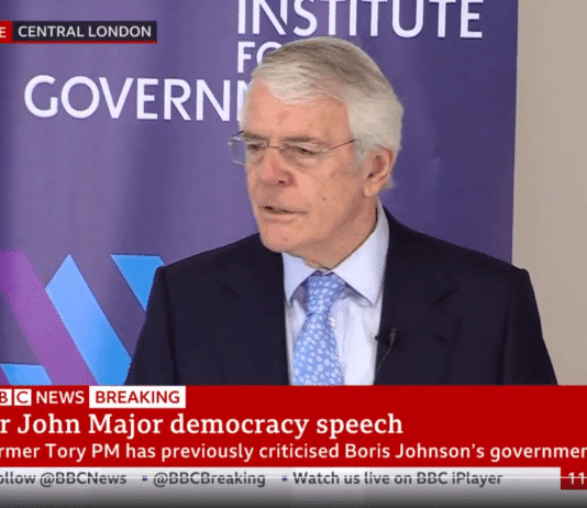 John Major suggests that those who continue to support Boris Johnson prefer lies