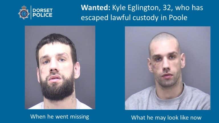 Man on the run has changed his appearance