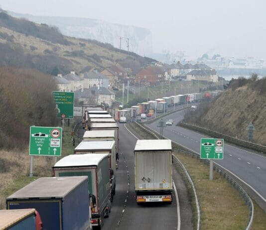 Dover officials and Sky News reporting that Brexit is responsible for Dover queues