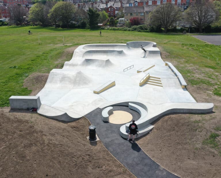 The Marsh skatepark and parkour area is… open!
