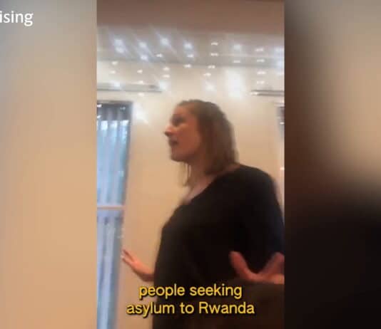 Priti Patel defended by bigoted toffs as demonstrators disrupt her sociopathic speech