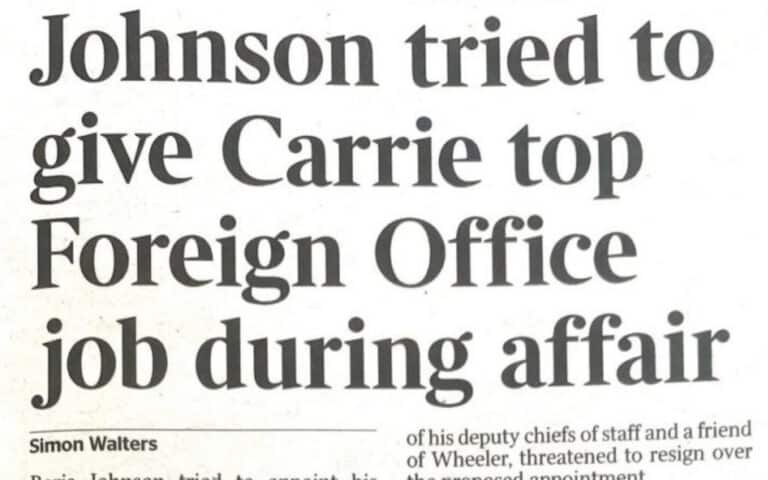 Downing Street leant on ‘pathetic Times’ to drop Boris/Carrie story
