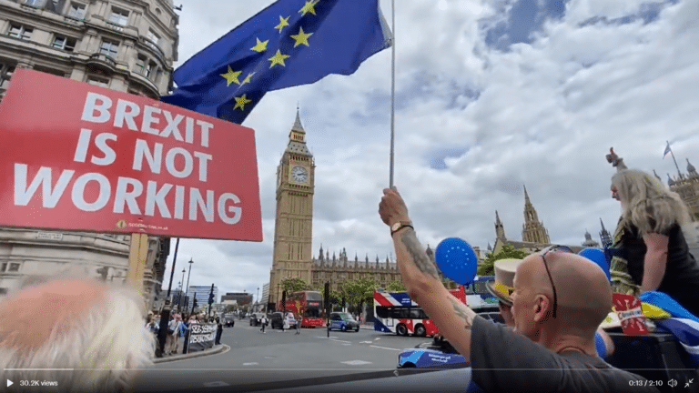 Remainers sing ‘Bye Bye Boris’ as police appear to have given up the ghost