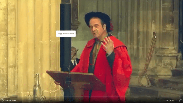 Graduates love Mark Thomas’ total takedown of Boris Johnson at ceremony