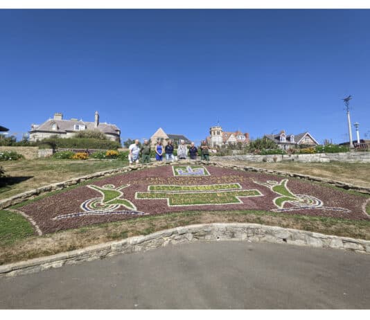 Greenhill flowerbed display honours disability charity