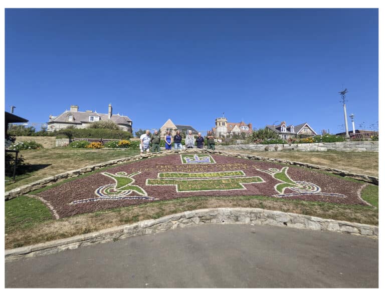 Greenhill flowerbed display honours disability charity