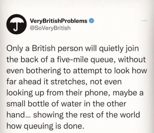 A Very British Queue