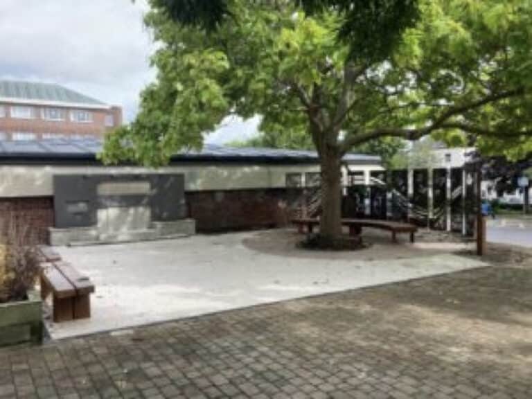 Memorial Corner at County Hall in Dorchester completed