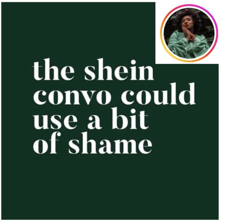 The Shein conversation could use a bit of shame