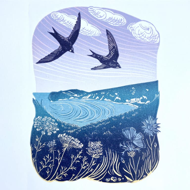 Look Up! and see this winter’s exhibition at Gallery by the Lakes