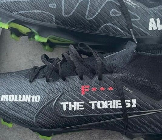 Wrexham AFC wrong to ban ‘F*** the Tories’ on boots