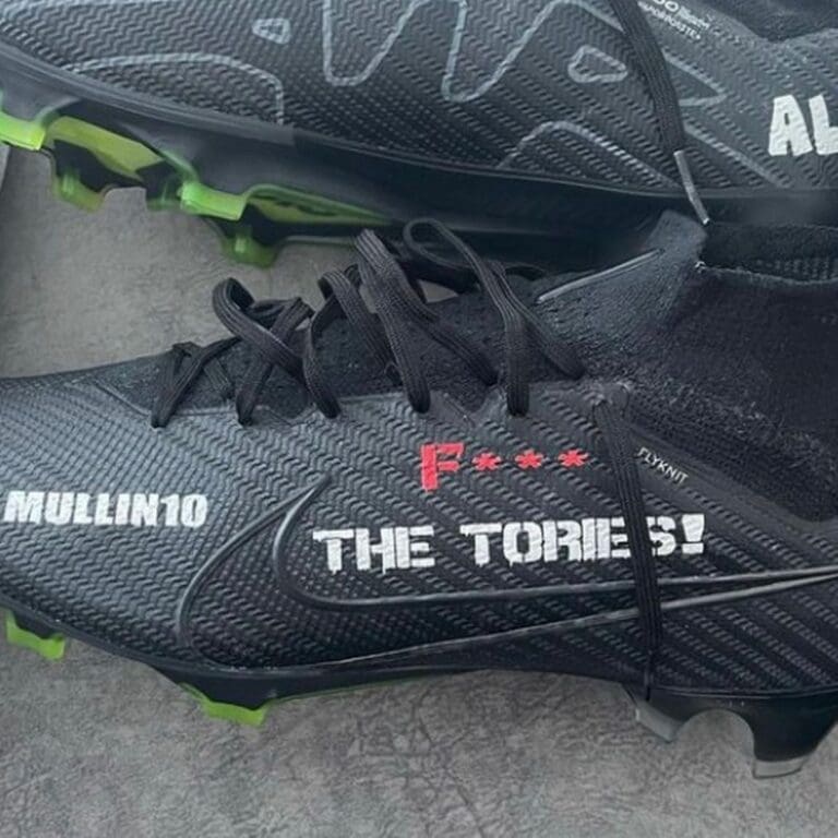 Wrexham AFC wrong to ban ‘F*** the Tories’ on boots