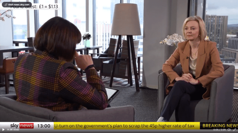 ‘Truss is so bad in this interview she makes Dorries look sober’