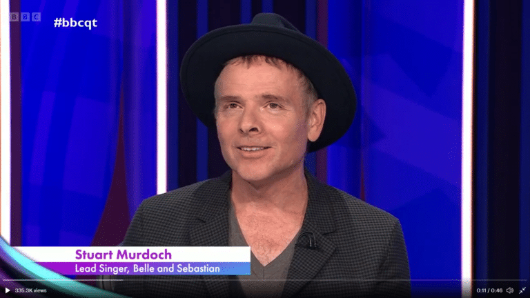 Belle and Sebastian star storms BBC Question Time
