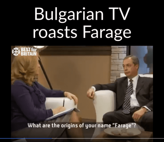 When Nigel Farage went on Bulgarian TV