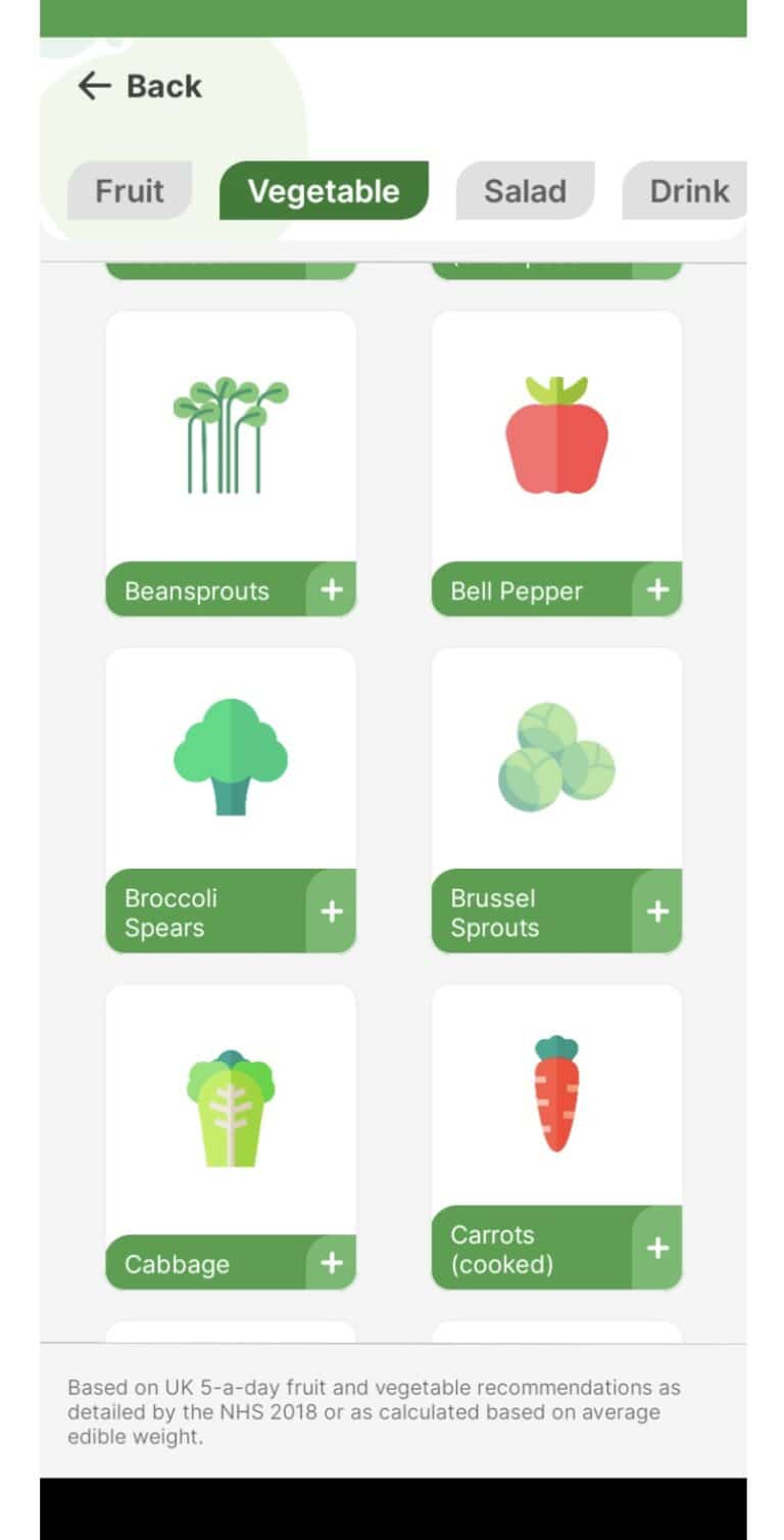 University provides free app to help people get to 5 a day