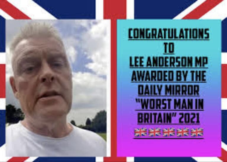 30p Lee Anderson celebrates helping to murder the planet