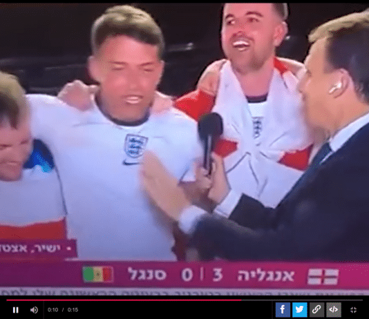 English football supporter becomes a true legend in one phrase