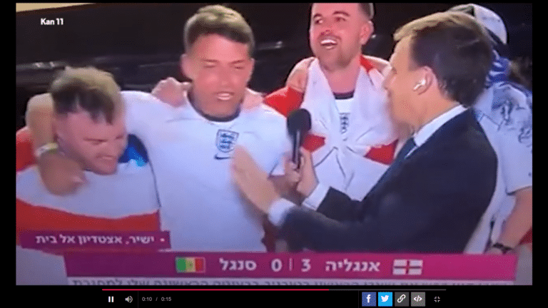 English football supporter becomes a true legend in one phrase