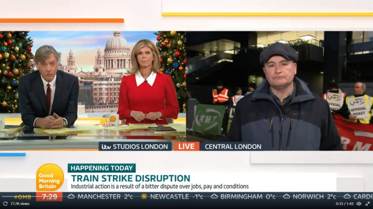 Mick Lynch to Richard Madeley “why don’t you interview yourself?”