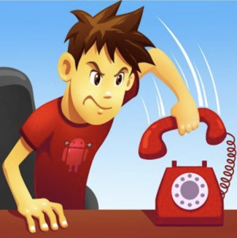 Caller buckles and hangs up after being buried in evidence