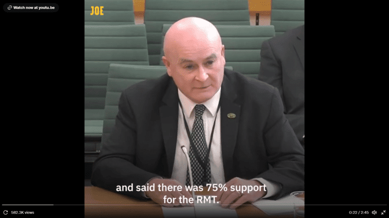 Tory MP versus Mick Lynch. You can guess the rest