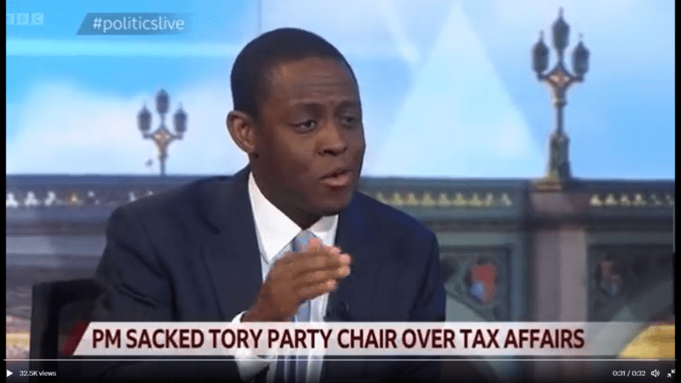 Bim Afolami MP makes a mug of himself live to the nation