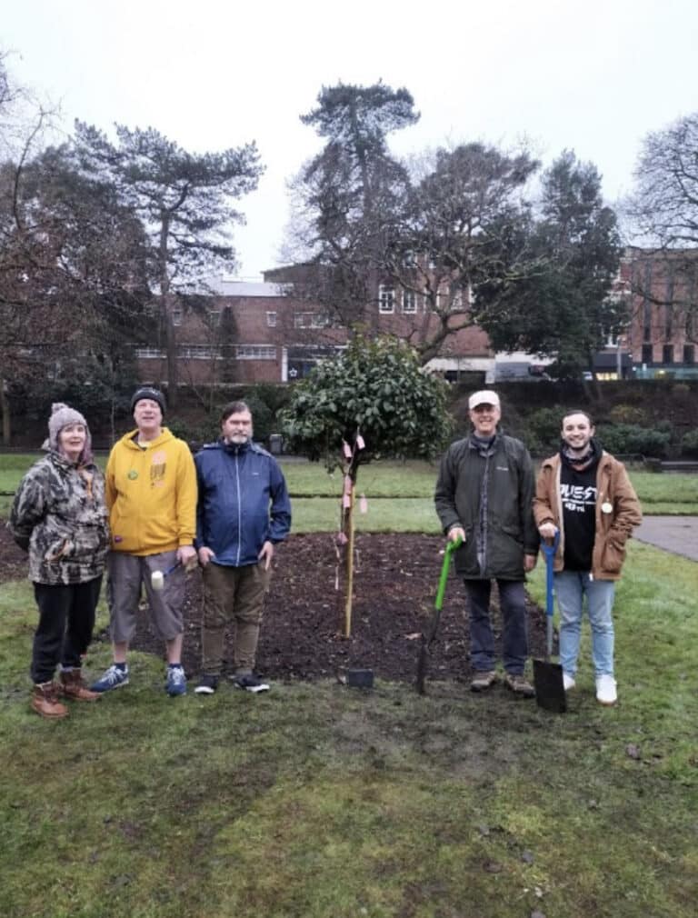 Extinction Rebellion plant Wish Tree