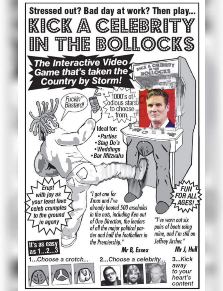 Keir Starmer way out in front in ‘Kick a Celebrity in the B******s’