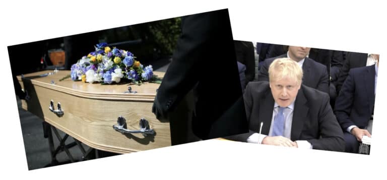 Only six people were allowed at my son’s funeral. I despise Boris Johnson completely
