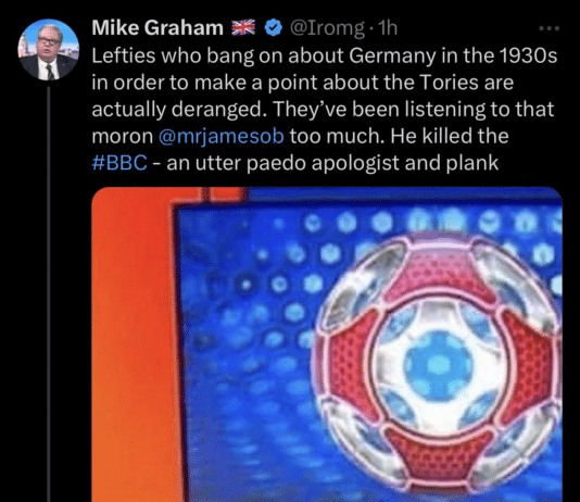 Far right Mike Graham about to be taken to the cleaners