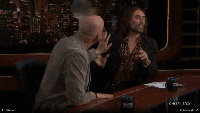 Corporate America let Russell Brand in and he beat them to a pulp