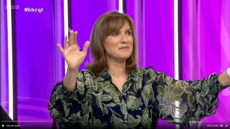 Fiona Bruce surpasses herself with most crass intervention yet