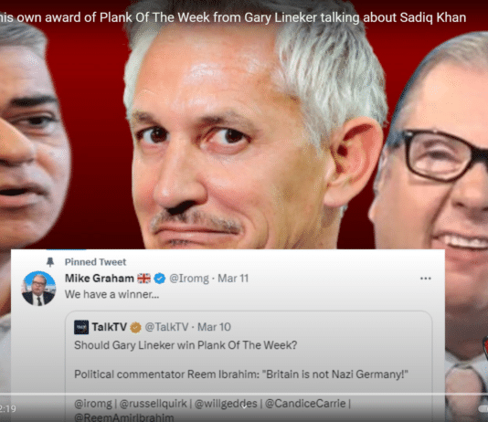 New shame for far right Mike Graham as he is recorded calling Sadiq Khan a c***