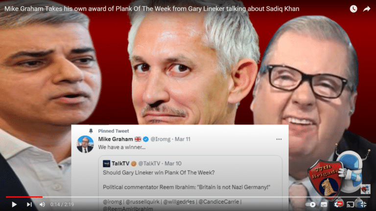 New shame for far right Mike Graham as he is recorded calling Sadiq Khan a c***