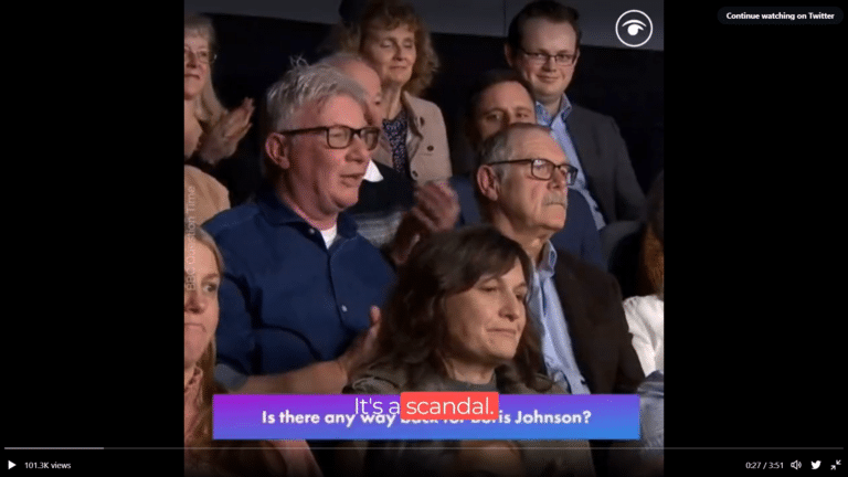 Question Time audience member ‘disembowels’ Boris Johnson and numerous politicians