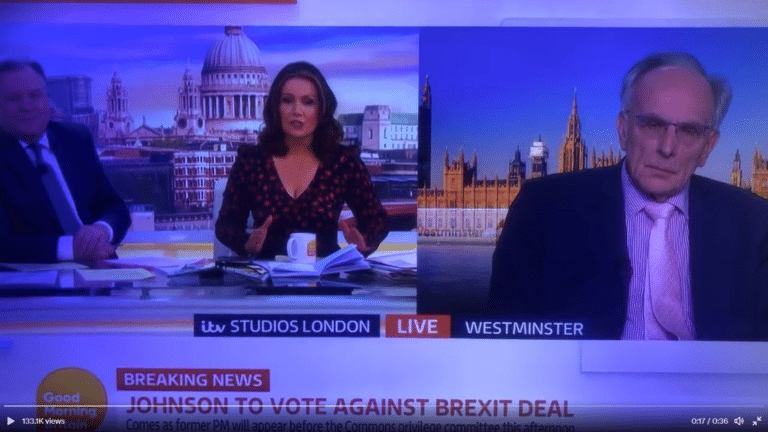 Peter Bone falls into his own trap live to the nation